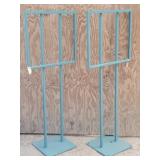 (2) Metal Floor Standing Sign Holders