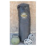 Everlast Punching Bag & Excersize Weights