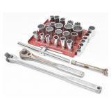 Craftsman 1/2" Drive Sockets, Ratchet, Breaker