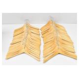 (40+/-) Wood Hangers