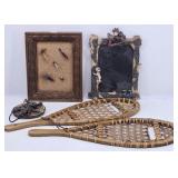 Cabin Style Decor: Small Wooden Snowshoes...