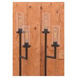 (2) 2-Light Torchiere Floor Lamps