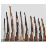 (9) Rifle / Gun Stocks, Some Barrels
