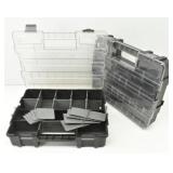 (2) Stackable Plastic Tool Organizers