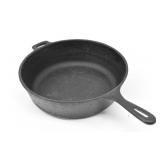 Deep Cast Iron Skillet / Chicken Fryer w/ Helper