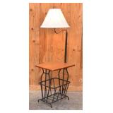 Lamp Endtable Mag Rack Combo