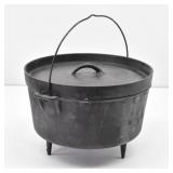 12" Footed Cast Iron Dutch Oven w/ Cover