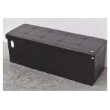 Padded Storage Ottoman Bench