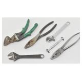 Tin Snips, Plyers, Cresent Wrench &