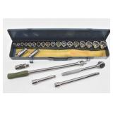 25 pc Duracraft Promax 1/2" Socket & Ratchet Set