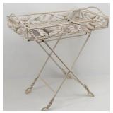 Folding Decorative Metal Outdoor Side Table