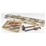 Tools: Mallet, Pipe Wrenches, Various Pliers...
