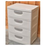Plastic 4-Drawer Organizer Unit