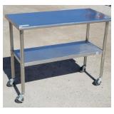 TRINITY Stainless Steel Work Table w/ Lower Shelf