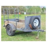 Shop Made Single Axle Utility Trailer, Rear ...