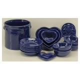 Royal Blue Speckled Pottery Ware Set