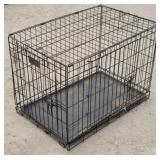 Black Foldable Metal Wire Dog Crate...