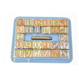 Leather Stamp Alphabet Set 1"