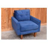 Mordern Navy Blue Club Accent Chair
