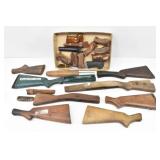 Firearm Parts: Wooden Gun Stocks, Various Handles