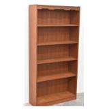 Tall 5 Shelf Wooden Bookcase / Book Shelf