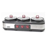 Bella Triple Slow Cooker Buffet & Serve