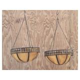 (2) Hanging Planter Baskets w/ Fiber LIners