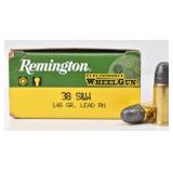 (50rd) .38 S&W REMINGTON WheelGun Ammo