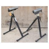 (2) Adjustable Roller Support Stands