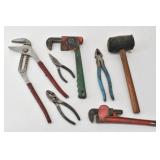 Tools: Mallet, Pipe Wrench, Various Pliers...