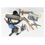 Tools: 4.5" Angle Grinder, Ball Peen Hammer...