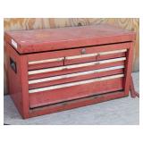 6-Drawer Red Tool Box w/ Tools 26" x 15.5" x 12"