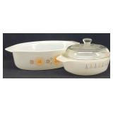 Pyrex & Fire King "Candle Glow" Casserole Dishes