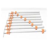 Eight Jorgensen 30" Aluminum  Bar Clamps 3524