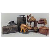 World Decor Boxes, Elephant, Camel 15", Shoes