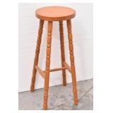 Tall Slender Spindle Leg Bar Stool 27"