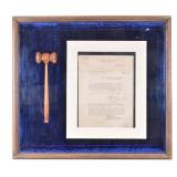 A Piece of the White House History:1927 Wood Gavel