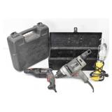 Craftsman 1/2' & 3/8' Corded Drills, Work Light +