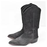 Women's Black Suede Cowboy Boots 9.5-D