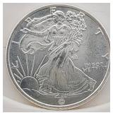 One Troy Oz .999 Fine Silver Round Walking Liberty