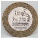 $10 Gaming Token Red Garter .999 Pure Silver