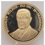 14K .585 Gold Woodrow Wilson Coin - .5 g