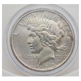 1923-S Peace Silver Dollar - XF