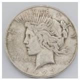 1923-S Peace Silver Dollar - F
