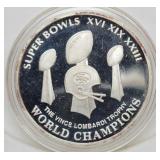 2 Troy Oz. .999 Fine Silver Team of the Decade