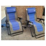 (2) Zero Gravity Lounge Chairs