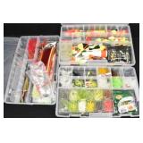 Freshwater Fishing Tackle Supplies & 3 Organizers