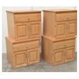 (4) Maple Storage Cabinets / Shop Storage