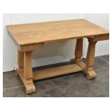 Solid Wood Farmhouse Trestle Table / Library Desk*