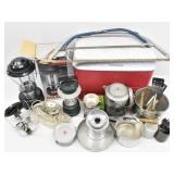 Camping Lanterns, Coffee Pot, Pots & Pans...